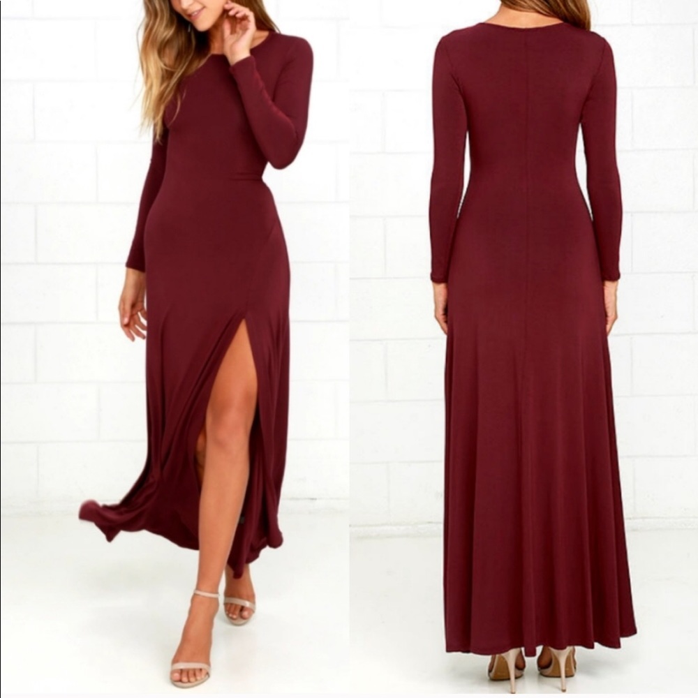 Long sleeve maxi dress